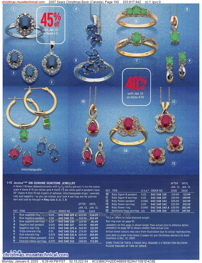 2007 Sears Christmas Book (Canada), Page 100