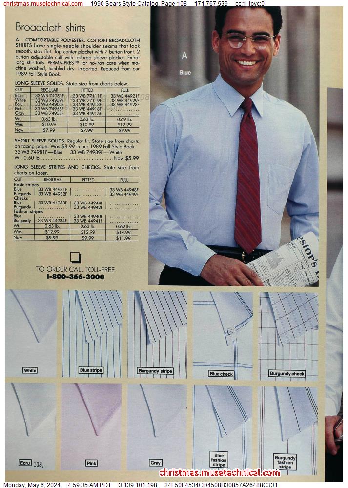 1990 Sears Style Catalog, Page 108