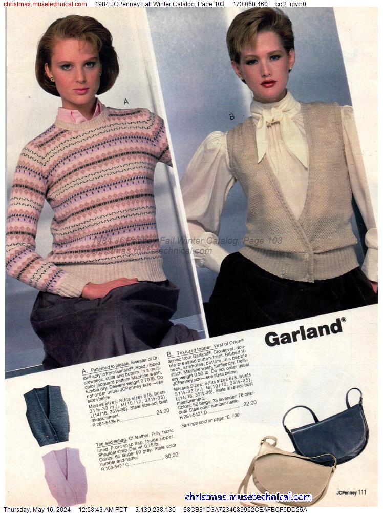 1984 JCPenney Fall Winter Catalog, Page 103