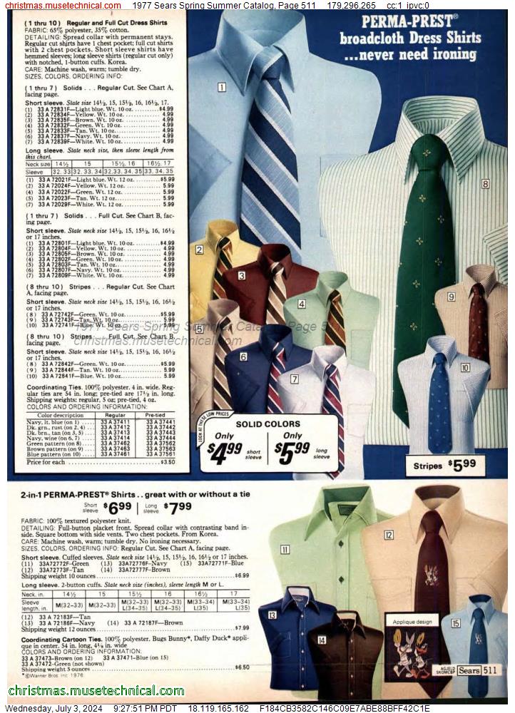 1977 Sears Spring Summer Catalog, Page 511