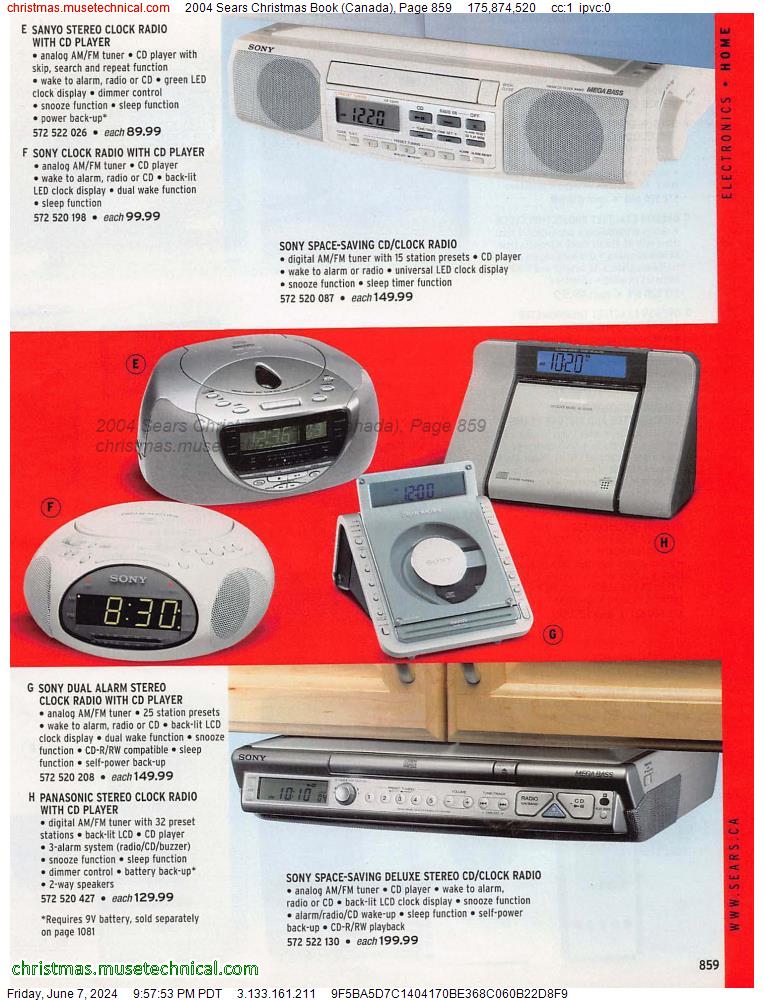 2004 Sears Christmas Book (Canada), Page 859