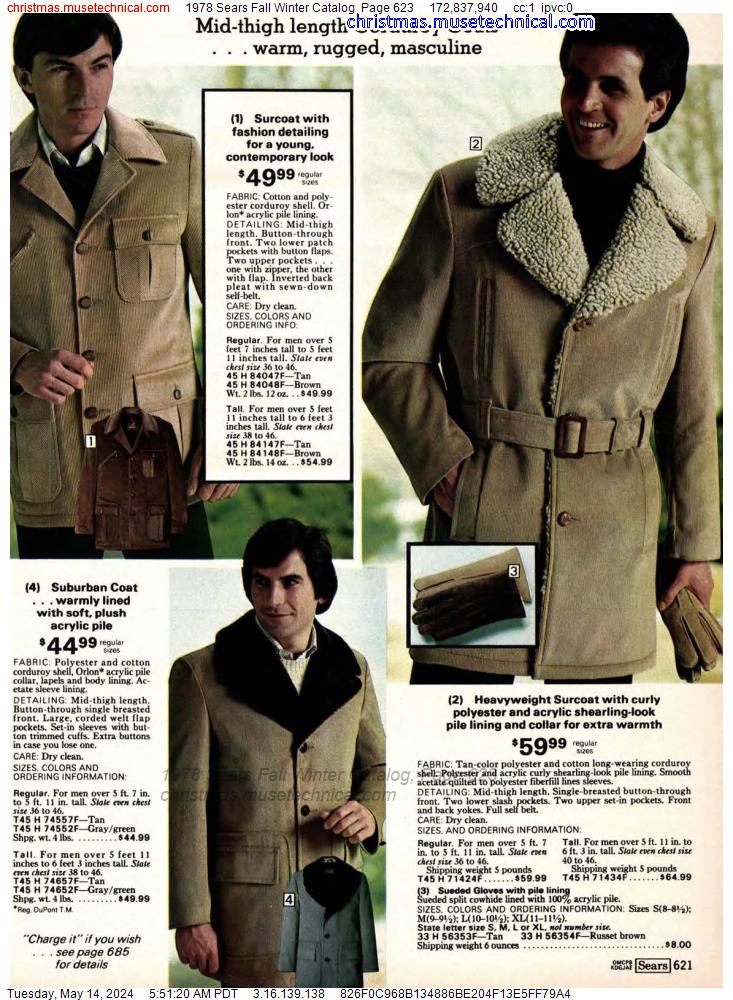 1978 Sears Fall Winter Catalog, Page 623