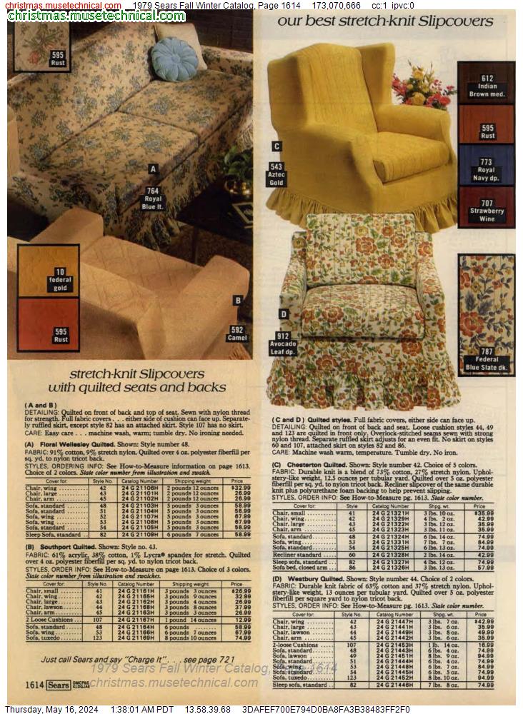 1979 Sears Fall Winter Catalog, Page 1614