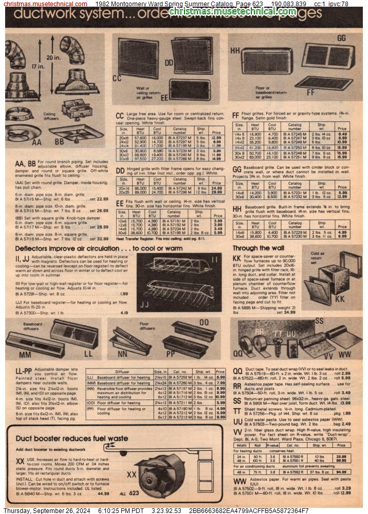 1982 Montgomery Ward Spring Summer Catalog, Page 623