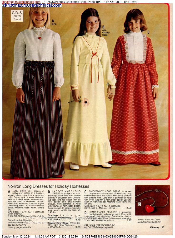 1976 JCPenney Christmas Book, Page 195