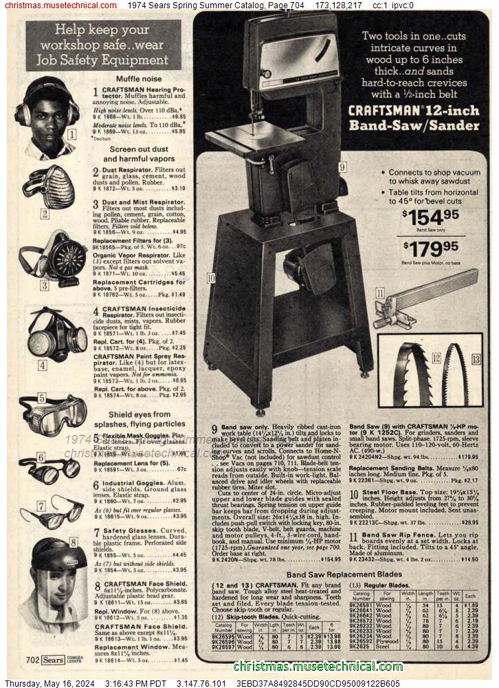1974 Sears Spring Summer Catalog, Page 704