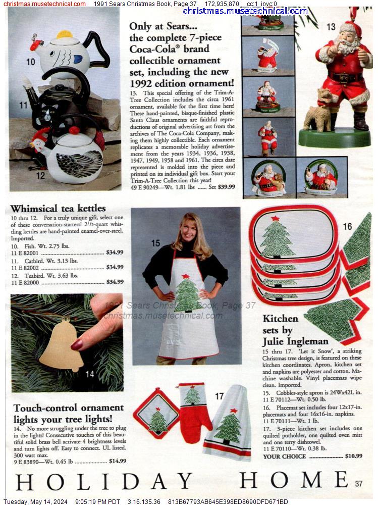 1991 Sears Christmas Book, Page 37