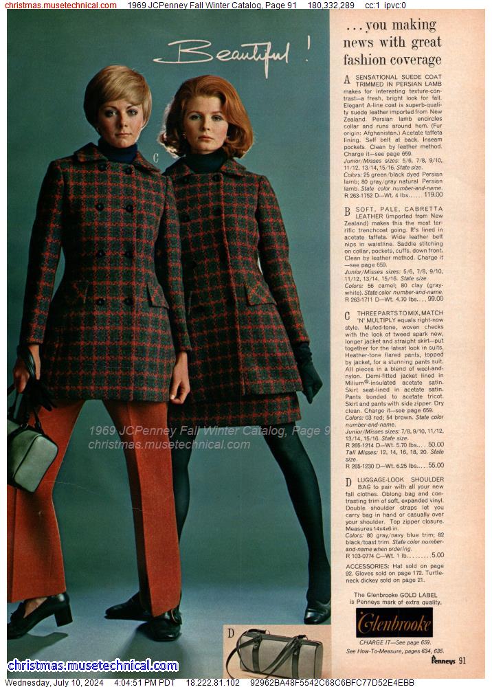 1969 JCPenney Fall Winter Catalog, Page 91