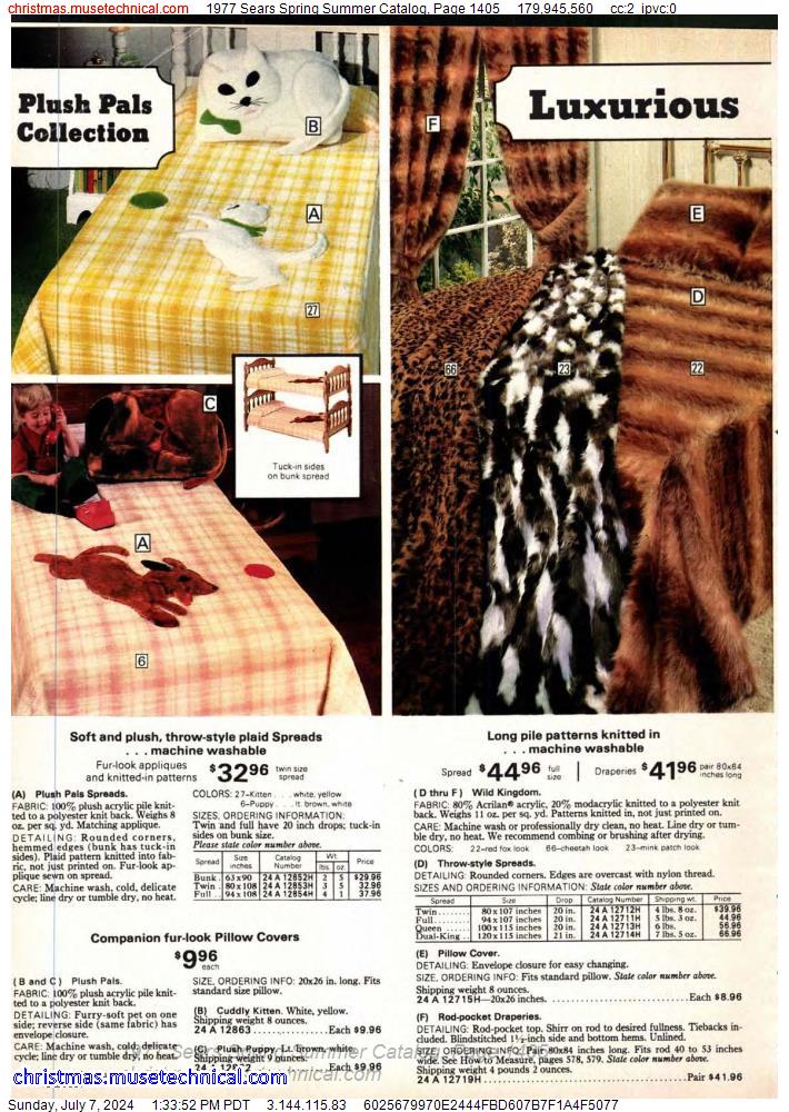1977 Sears Spring Summer Catalog, Page 1405