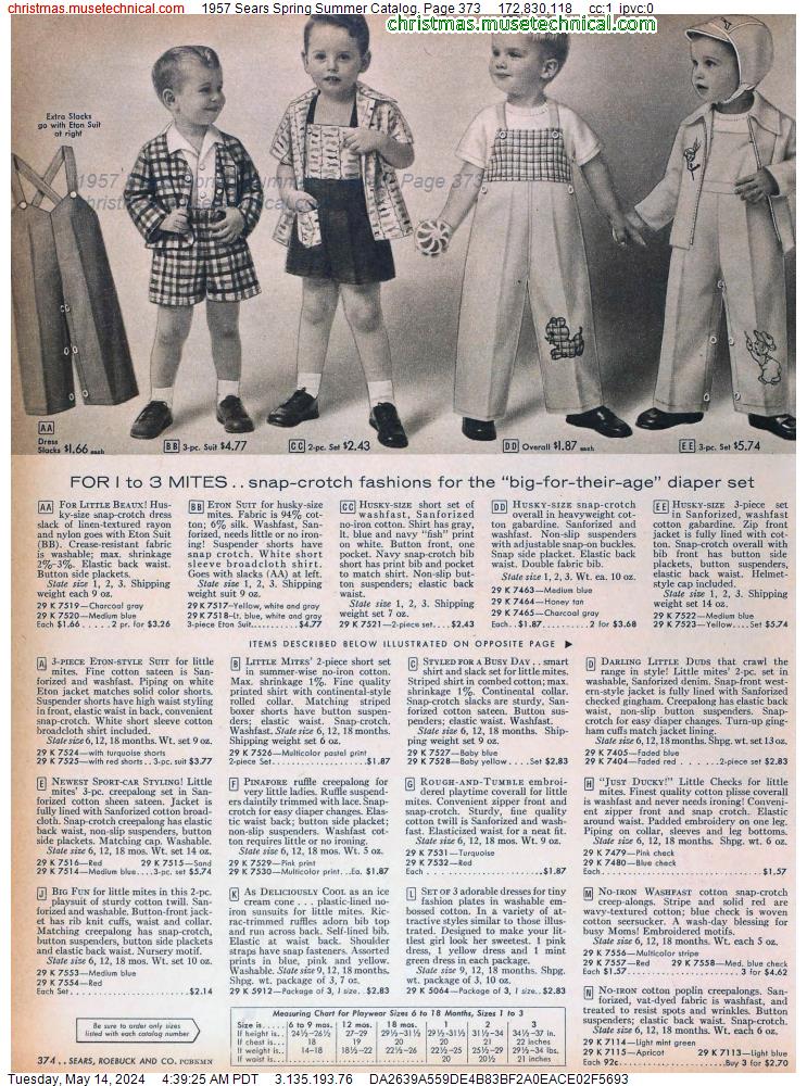 1957 Sears Spring Summer Catalog, Page 373