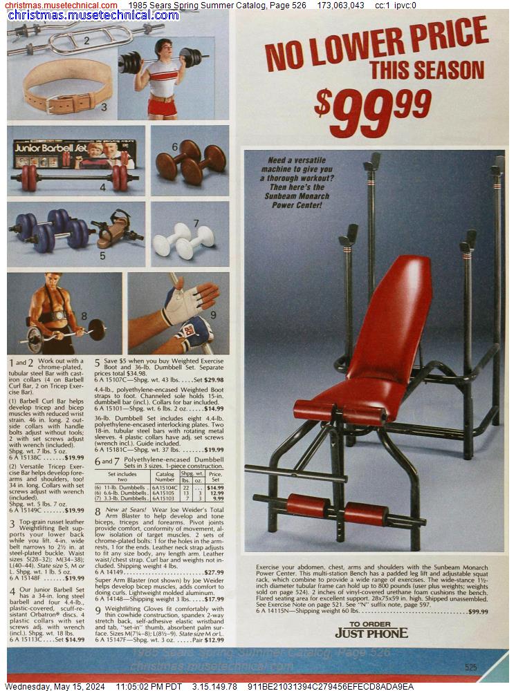 1985 Sears Spring Summer Catalog, Page 526