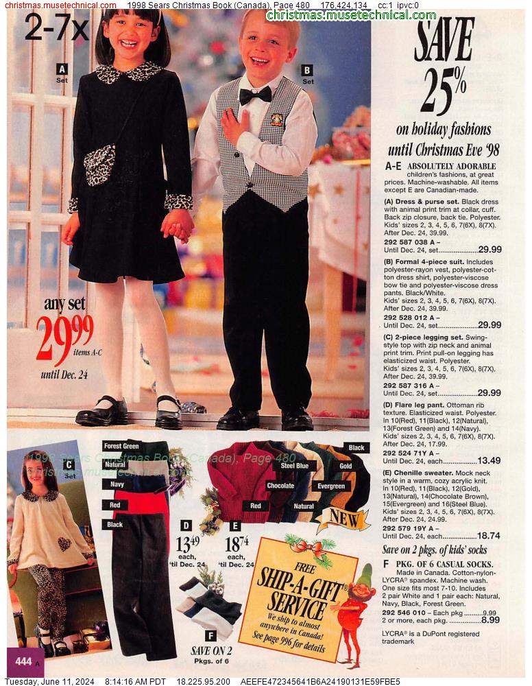 1998 Sears Christmas Book (Canada), Page 480