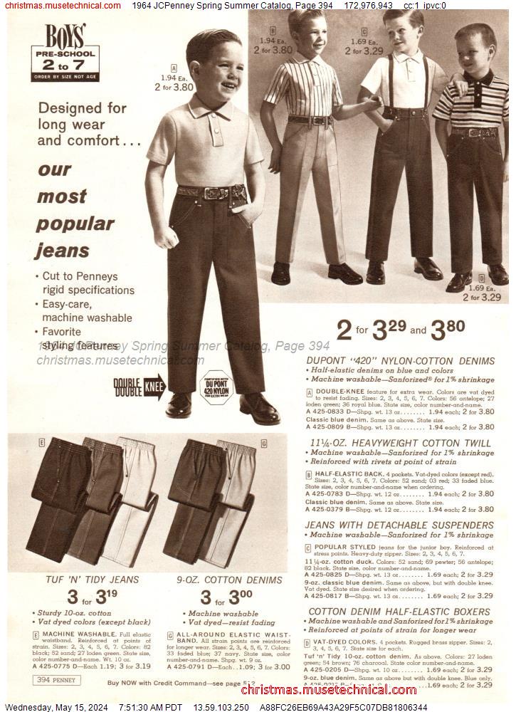 1964 JCPenney Spring Summer Catalog, Page 394