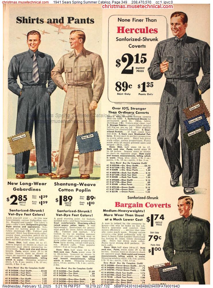 1941 Sears Spring Summer Catalog, Page 349