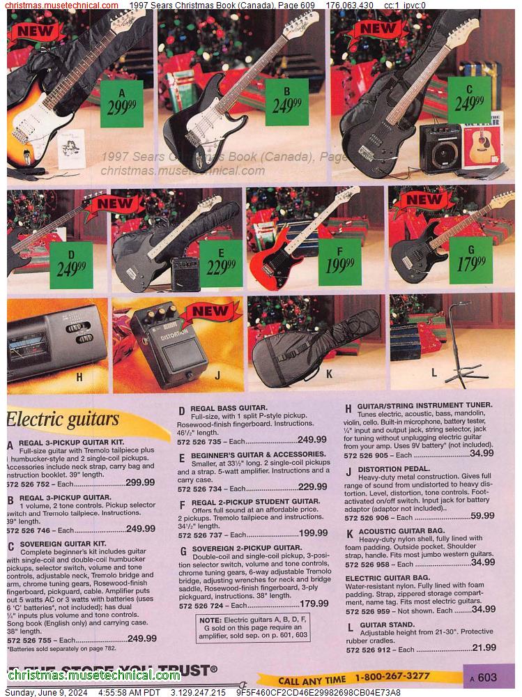 1997 Sears Christmas Book (Canada), Page 609