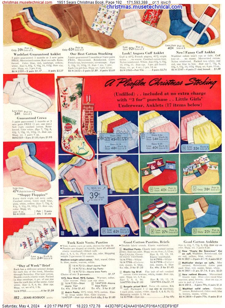 1951 Sears Christmas Book, Page 192