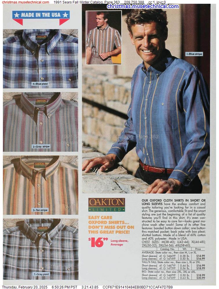 1991 Sears Fall Winter Catalog, Page 363