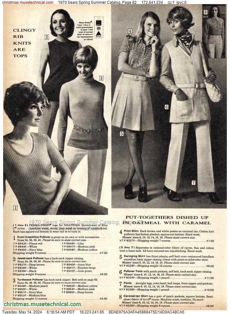 1970 Sears Spring Summer Catalog, Page 82