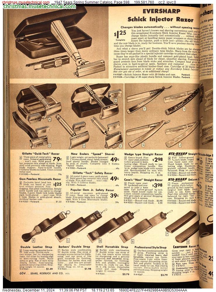 1947 Sears Spring Summer Catalog, Page 598