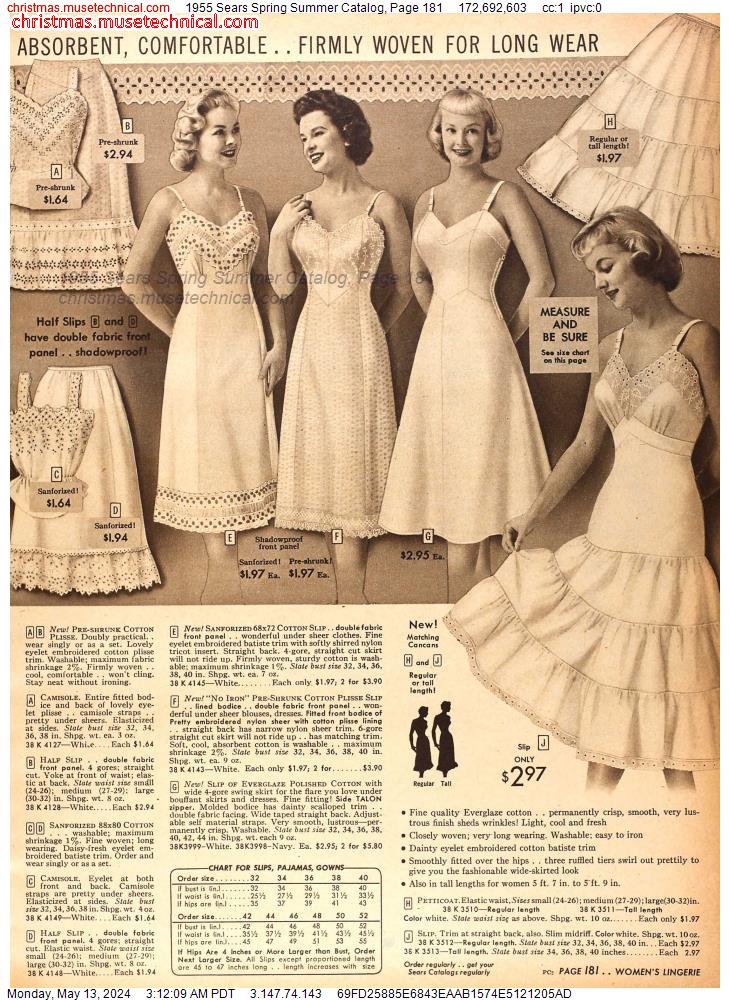 1955 Sears Spring Summer Catalog, Page 181