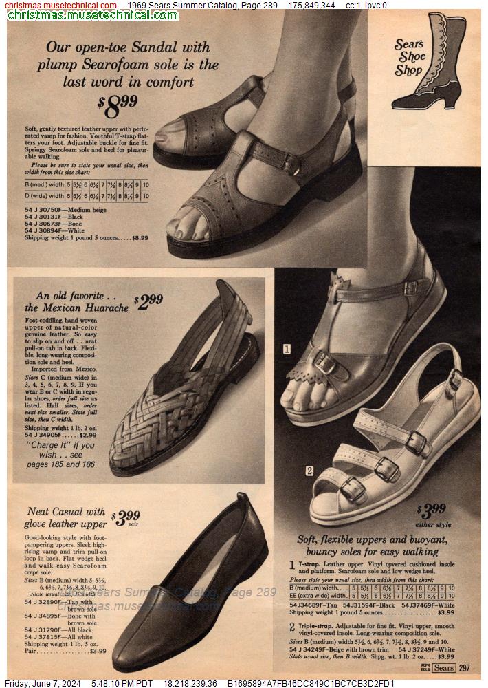 1969 Sears Summer Catalog, Page 289