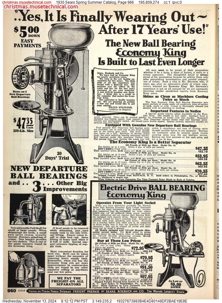 1930 Sears Spring Summer Catalog, Page 966