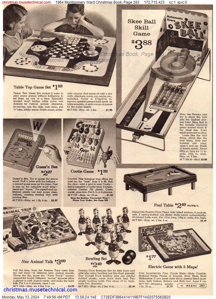 1964 Montgomery Ward Christmas Book, Page 283