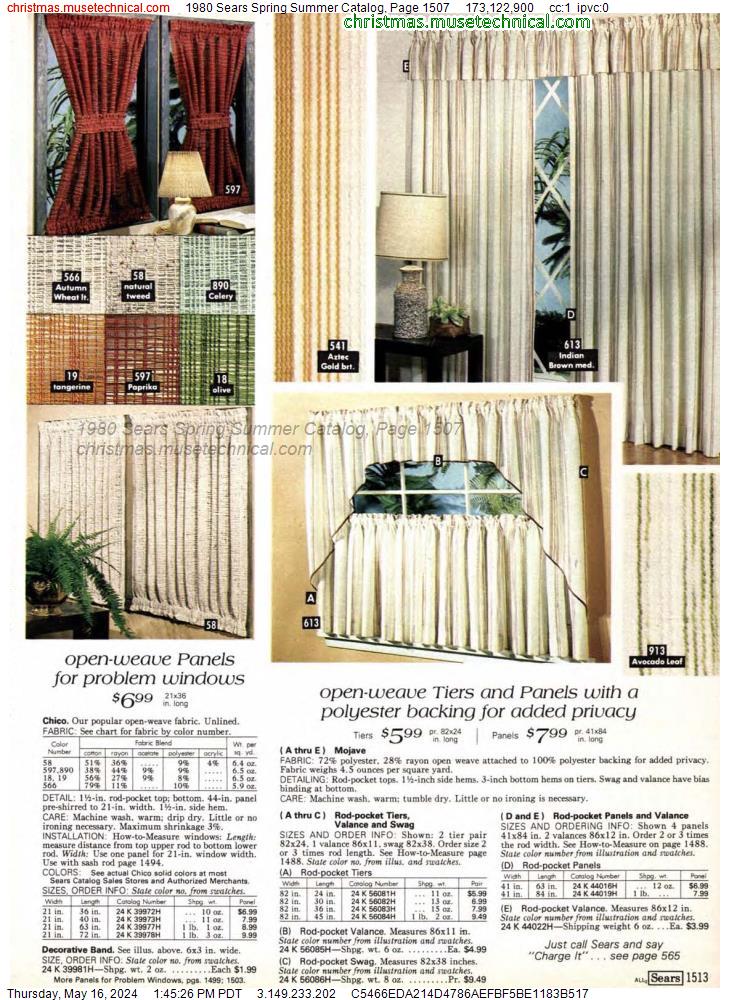 1980 Sears Spring Summer Catalog, Page 1507