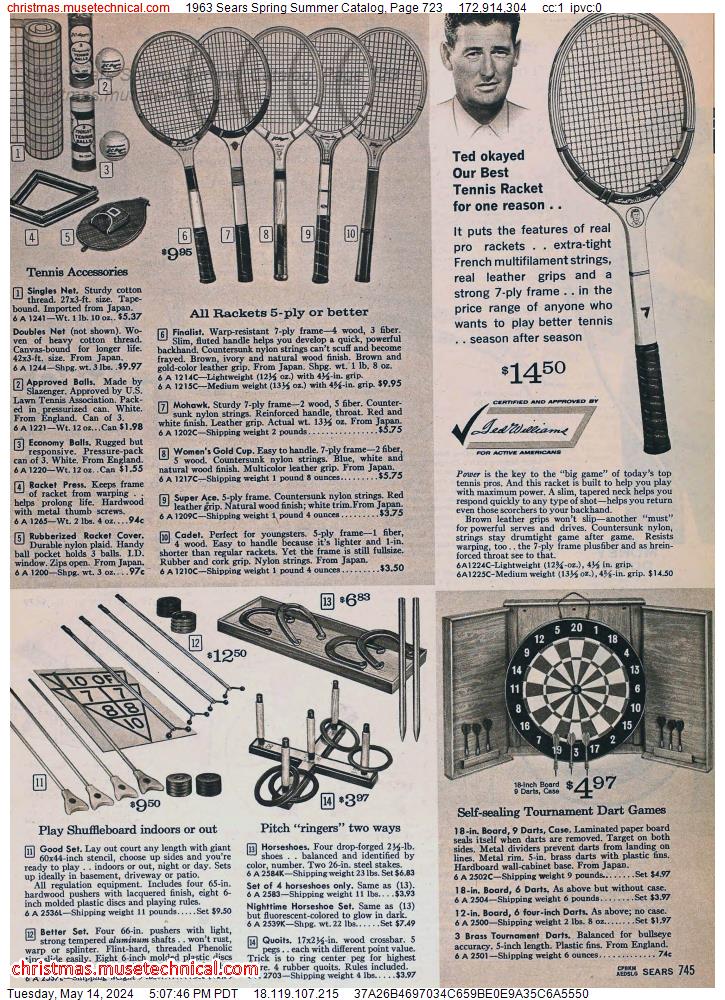 1963 Sears Spring Summer Catalog, Page 723