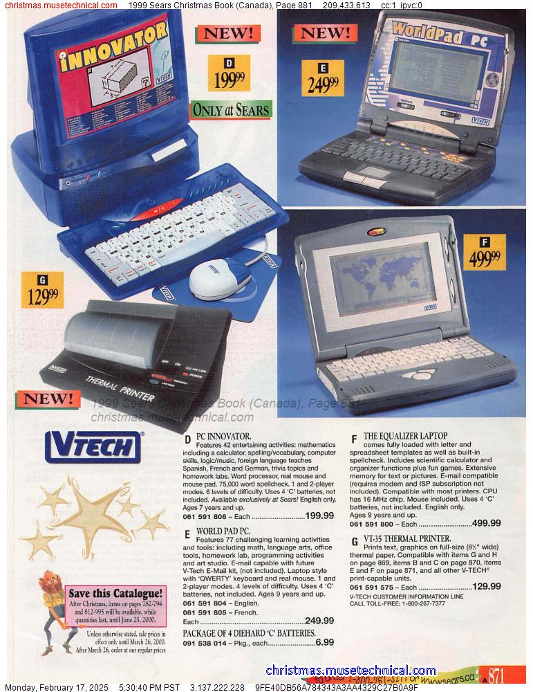 1999 Sears Christmas Book (Canada), Page 881