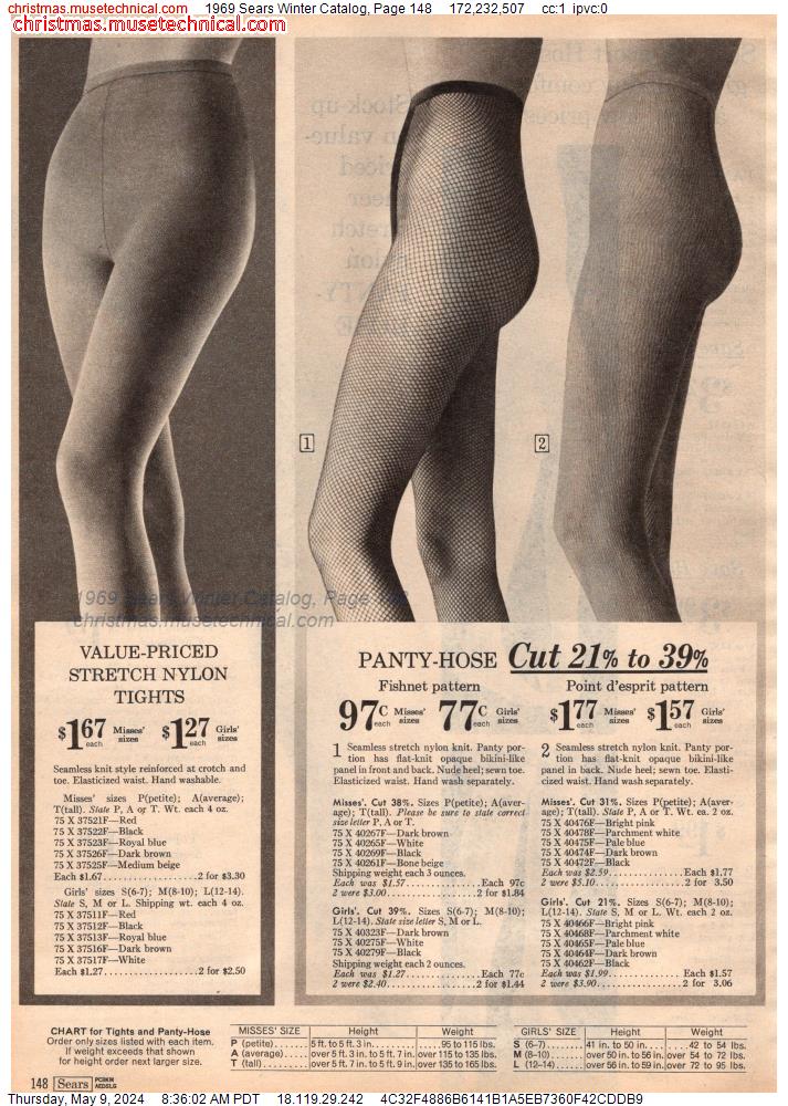 1969 Sears Winter Catalog, Page 148