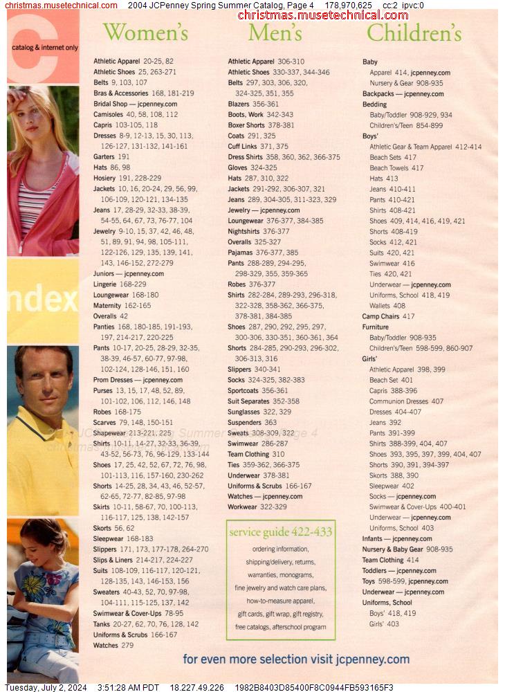 2004 JCPenney Spring Summer Catalog, Page 4