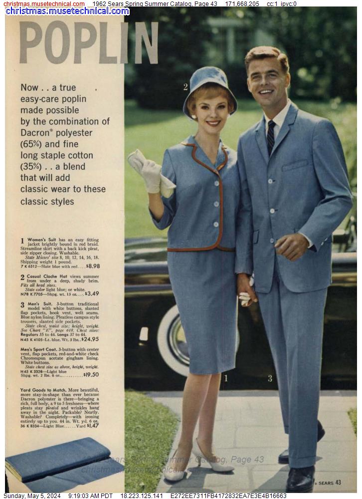 1962 Sears Spring Summer Catalog, Page 43