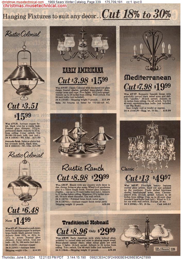 1969 Sears Winter Catalog, Page 339