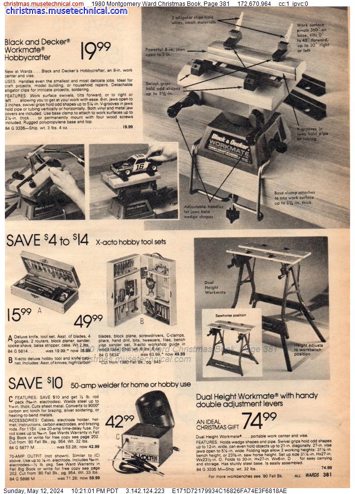 1980 Montgomery Ward Christmas Book, Page 381
