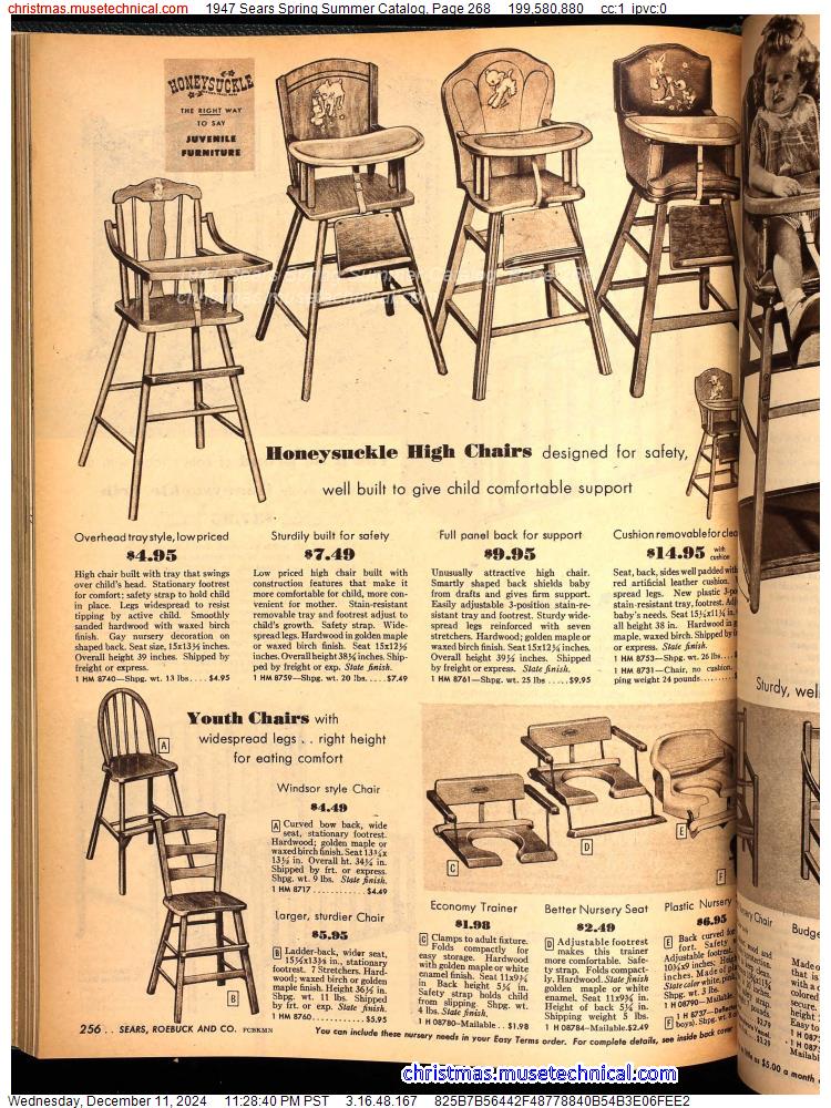 1947 Sears Spring Summer Catalog, Page 268