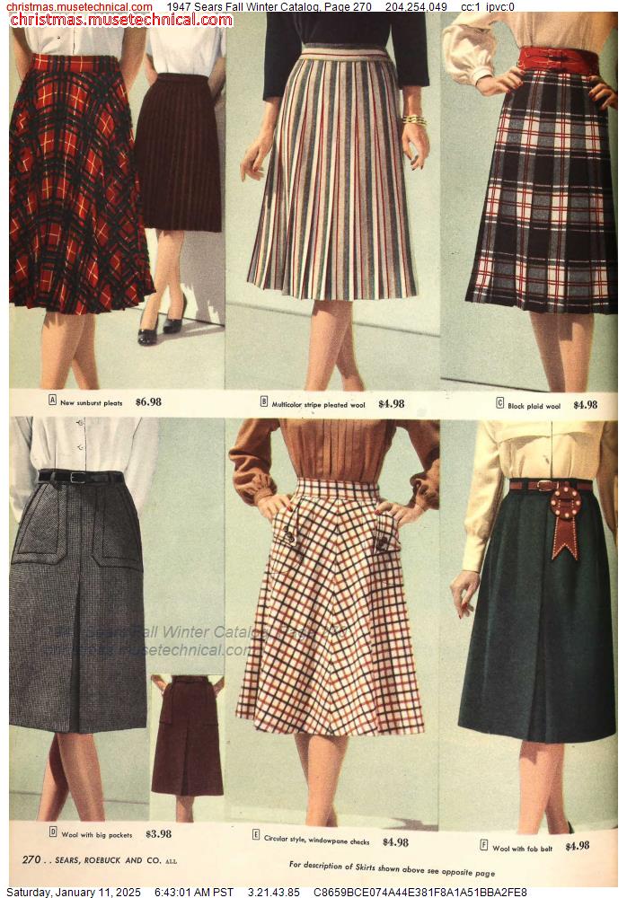 1947 Sears Fall Winter Catalog, Page 270