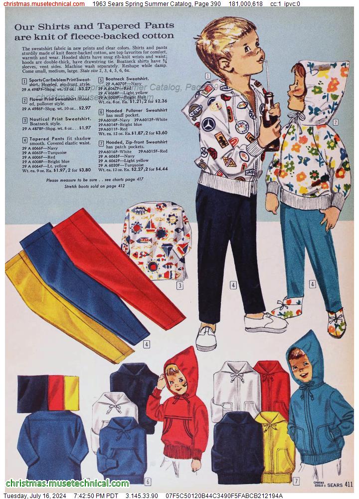 1963 Sears Spring Summer Catalog, Page 390