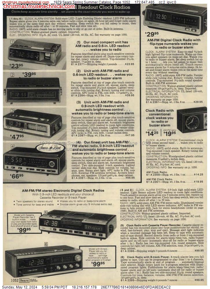1979 Sears Spring Summer Catalog, Page 1052