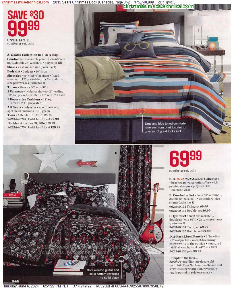 2015 Sears Christmas Book (Canada), Page 352