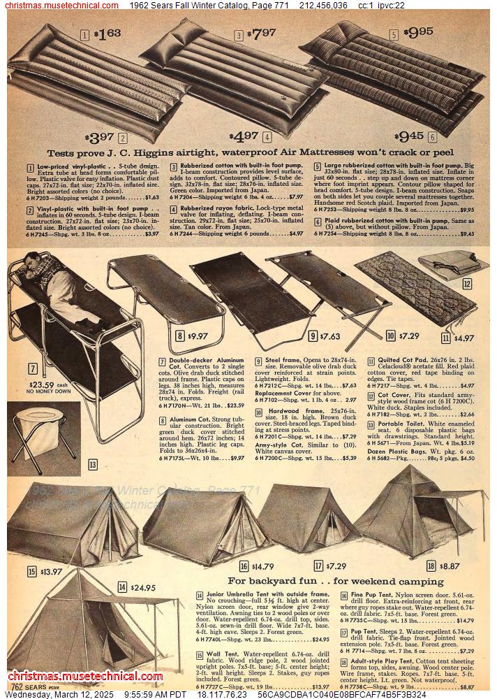 1962 Sears Fall Winter Catalog, Page 771