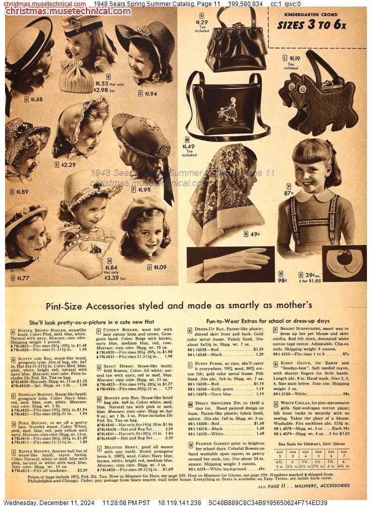 1948 Sears Spring Summer Catalog, Page 11