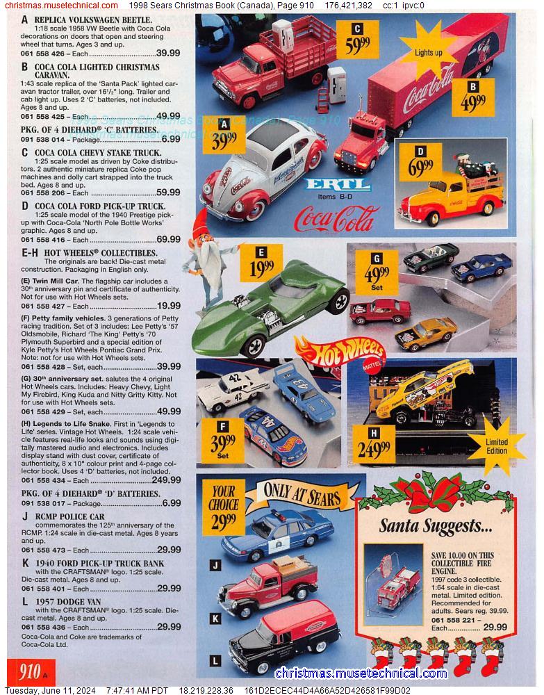 1998 Sears Christmas Book (Canada), Page 910