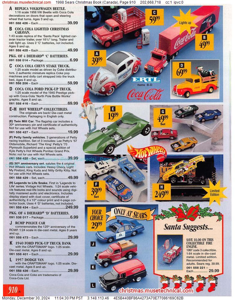 1998 Sears Christmas Book (Canada), Page 910