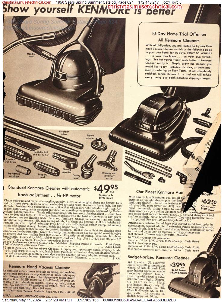 1950 Sears Spring Summer Catalog, Page 624