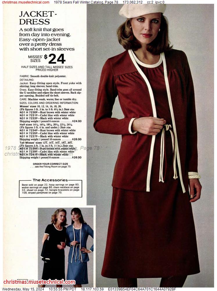 1978 Sears Fall Winter Catalog, Page 78
