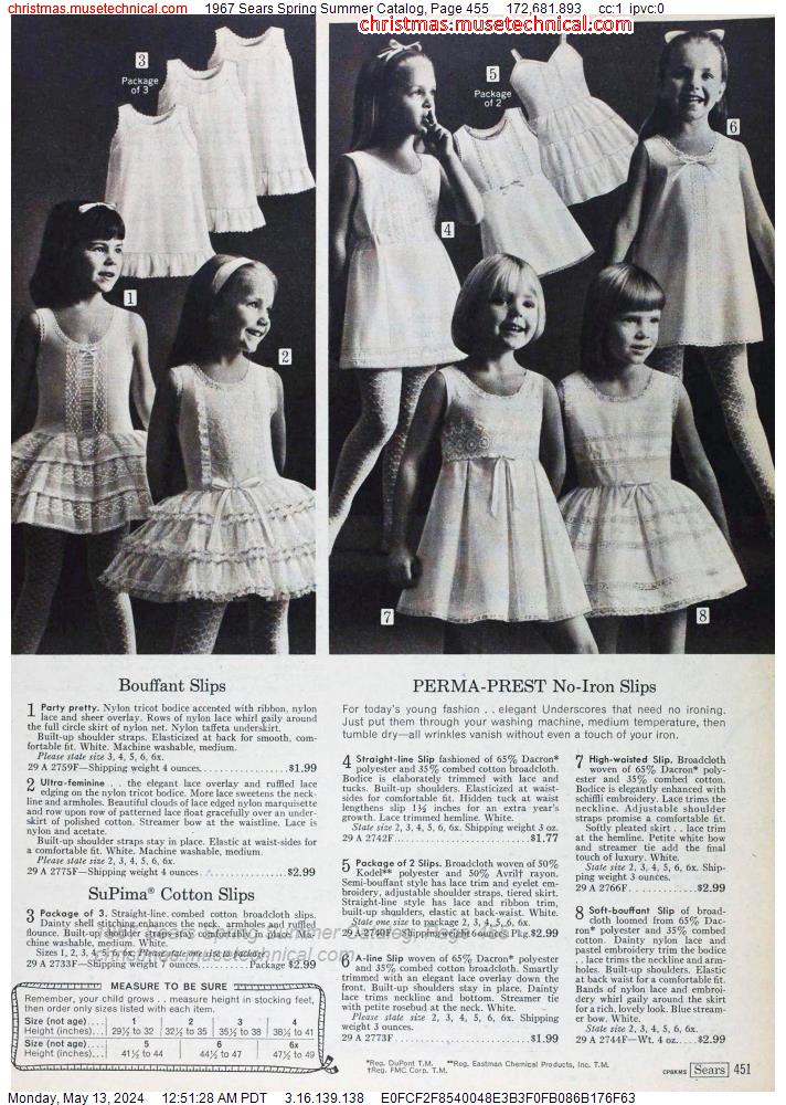 1967 Sears Spring Summer Catalog, Page 455