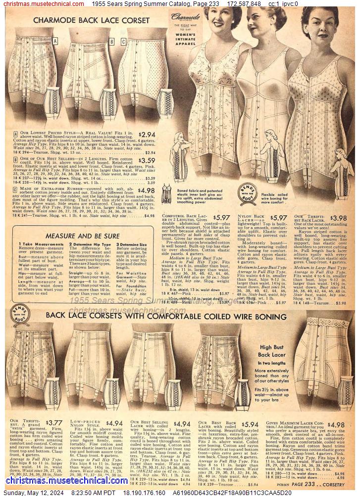 1955 Sears Spring Summer Catalog, Page 233
