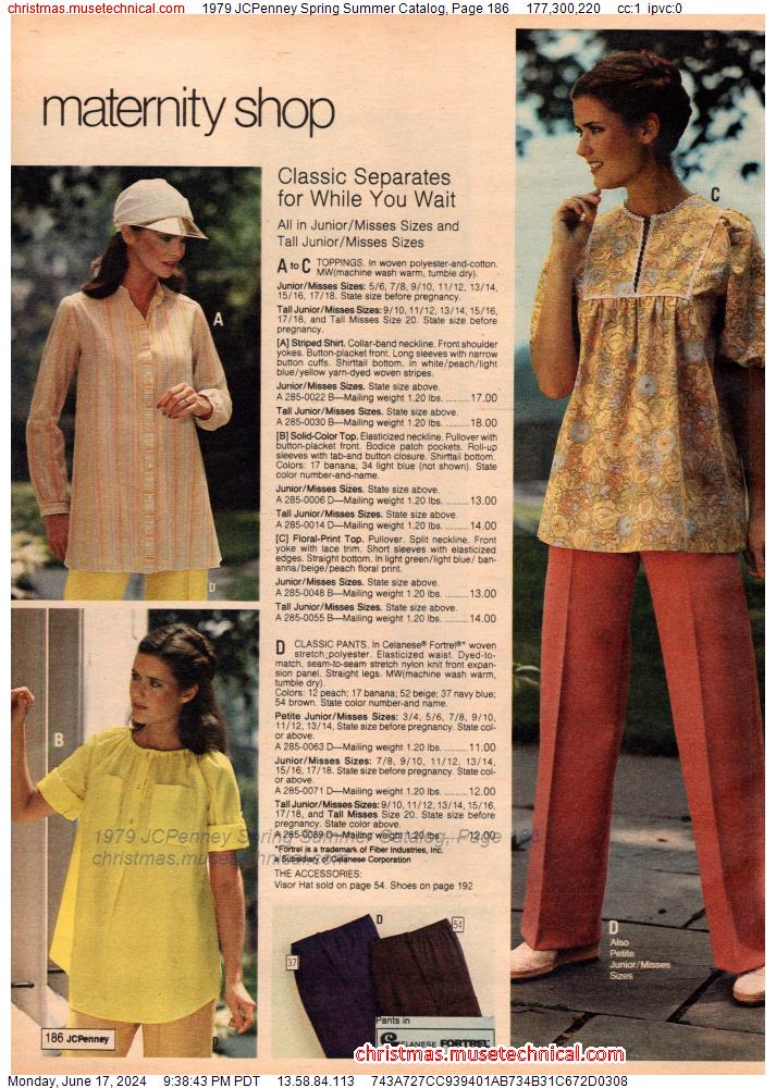 1979 JCPenney Spring Summer Catalog, Page 186