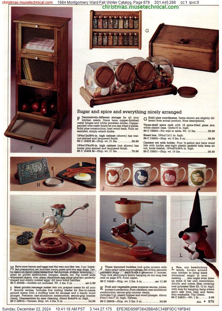 1984 Montgomery Ward Fall Winter Catalog, Page 879